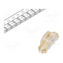 5 pcs x REFOND - RF-P3S115TS-B37 - LED, SMD, 1204, red/yellow-green, 3.2x1x1.48mm, 140°, 20mA