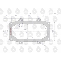 Steering column gasket krazelite 0 8mm c 33