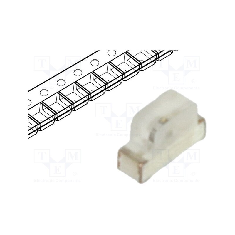 5 pcs x OPTOSUPPLY - OSO50602C1E - LED, SMD, 0602, orange, 70÷150mcd, 1.7x0.6x1.1mm, 120°, 1.8÷2.4V