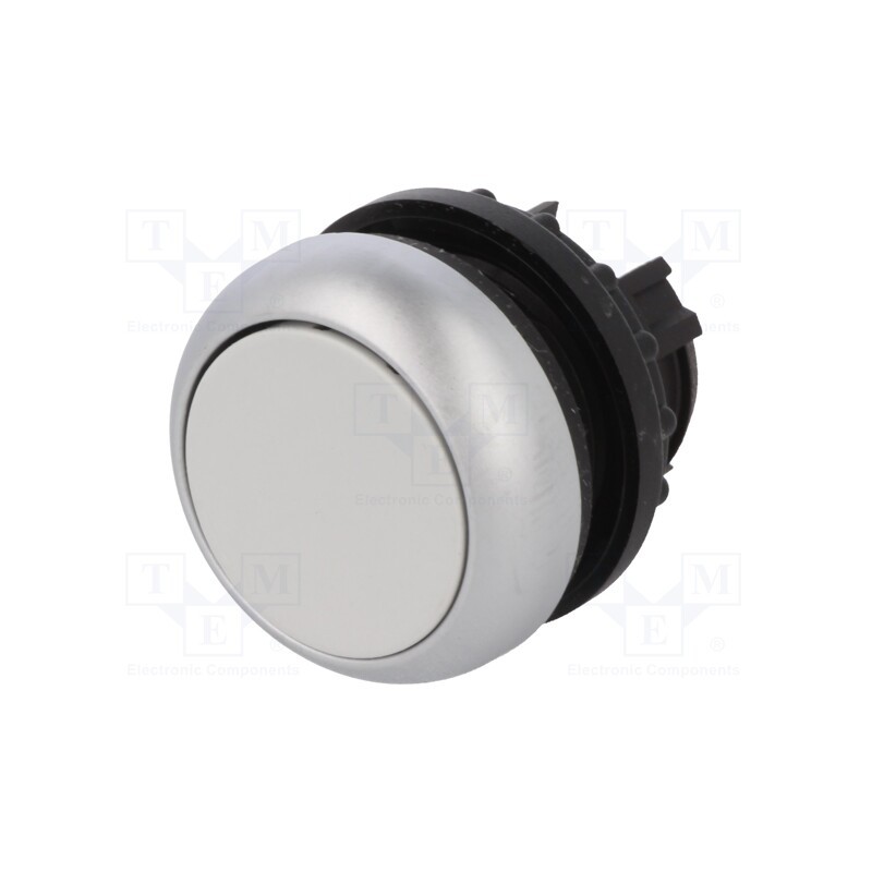 1 pcs x EATON ELECTRIC - M22-D-GR - Switch: push-button, 22mm, Stabl.pos: 1, grey, none, IP67, flat