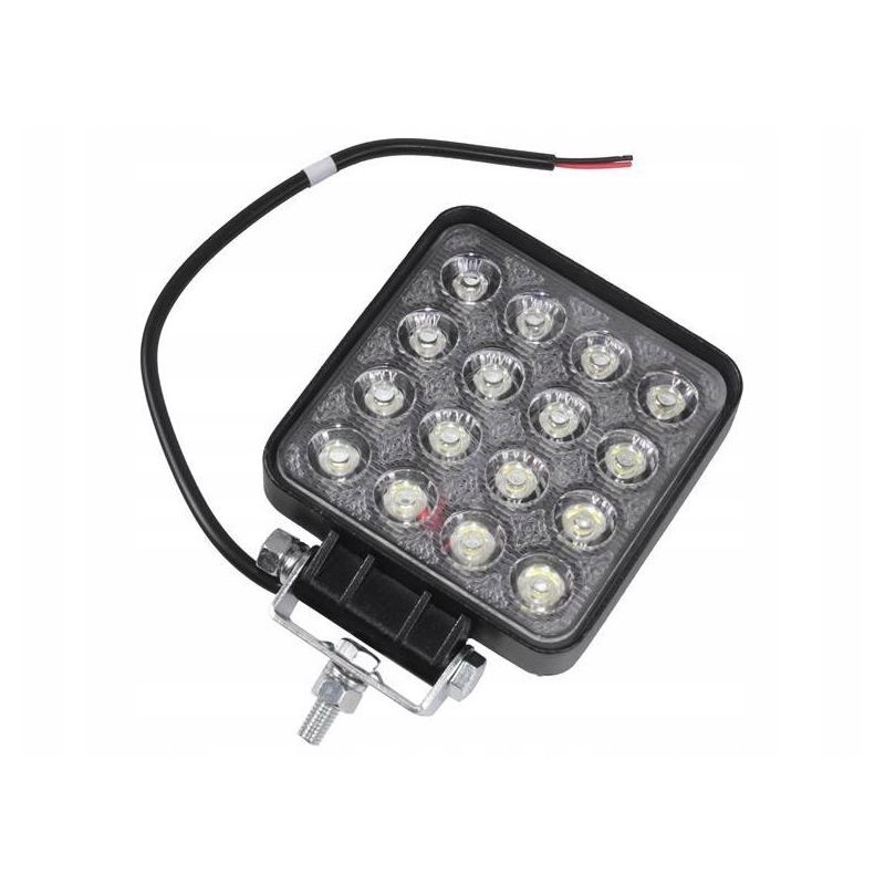 LED work lamp halogen 10 30v 110x110 3400lm