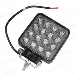 LED work lamp halogen 10 30v 110x110 3400lm