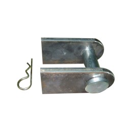 Complete mounting of the actuator with bolt eye diameter 20