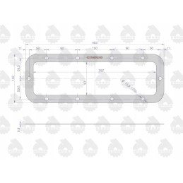 Gasket for the lower cover of the reduction gear krazelite 0 8 mm with