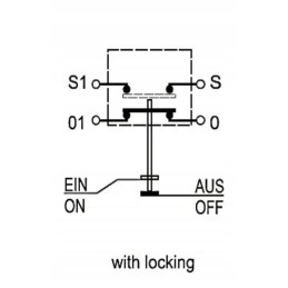Lower suspension push button switch