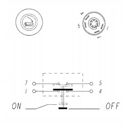 Lower suspension push button switch