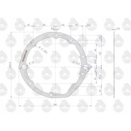 Lift pump seal 95462 krazelite 0 8mm c