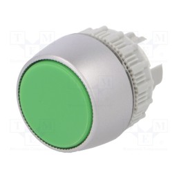 1 pcs x SPAMEL - SP22-KZ - Switch: push-button, 22mm, Stabl.pos: 1, green, none, IP65, flat