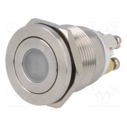 1 pcs x ONPOW - GQ19PF-10D/Y/24V/S - Switch: vandal resistant, Pos: 2, SPST-NO, 0.5A/220VAC, 2A/36VDC