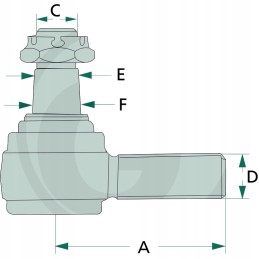 Ball joint 20mm 110mm 38710813 granite