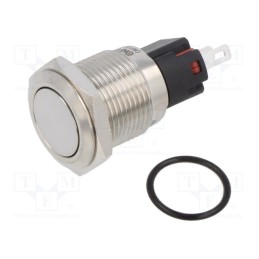 1 pcs x ONPOW - ONPOW6116F-11Z/S - Switch: vandal resistant, Pos: 2, SPDT, 0.5A/220VAC, IP40, ON-OFF