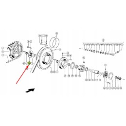 629220 0 bearing with variator drum housing