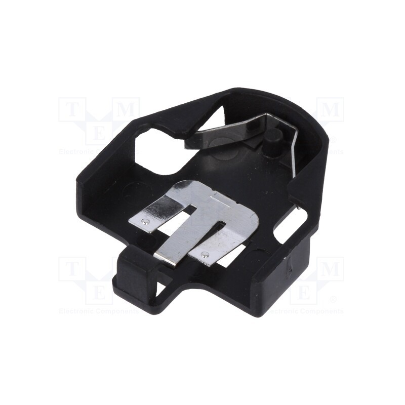 10 pcs x CONNFLY - DS1092-08-BNP - Socket, CR2032,DL2032, Batt.no: 1, horizontal,THT, H: 5.8mm, black