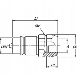 Quick connector plug skp m 1 2