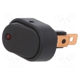1 pcs x SWITCH COMPONENTS - RD2-1A-DC-1-RL - ROCKER, SPST, Pos: 2, ON-OFF, 30A/12VDC, red, LED, Rcont max: 50mΩ