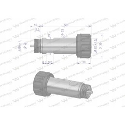 Coil pin for solenoid valves in e38dvs6 2 in e12