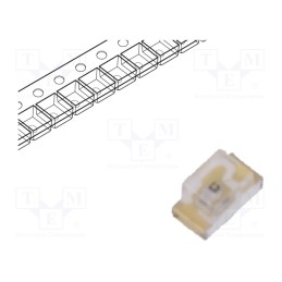 5 pcs x EVERLIGHT - 19-21SYGC/S530-E1/4T - LED, SMD, 0603, yellow green, 11÷16mcd, 1.6x0.8x0.8mm, 100°, 20mA