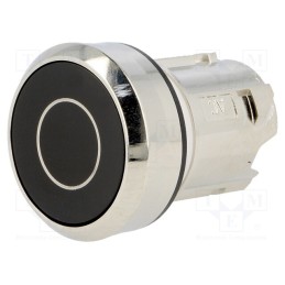 1 pcs x SIEMENS - 3SU1050-0AB10-0AD0 - Switch: push-button, 22mm, Stabl.pos: 1, black, none, IP67, flat