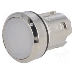 1 pcs x SIEMENS - 3SU1051-0AB60-0AA0 - Switch: push-button, 22mm, Stabl.pos: 1, white, IP67, flat, Pos: 2