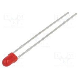 5 pcs x LUMEX - SSL-LX3044LID - LED, 2.9mm, red, 30mcd, 60°, Front: convex, 2÷2.5V, No.of term: 2