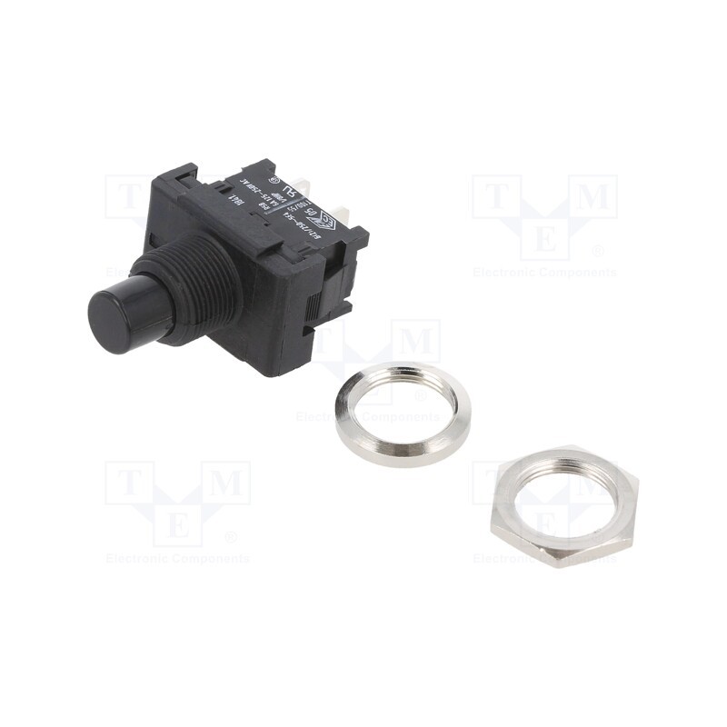 1 pcs x Marquardt - 1841.1301 - Switch: push-button, Pos: 2, SPST-NC, 6A/250VAC, ON-(OFF), IP40