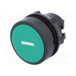 1 pcs x SCHNEIDER ELECTRIC - ZB5AA331 - Switch: push-button, 22mm, Stabl.pos: 1, green, none, IP66, flat