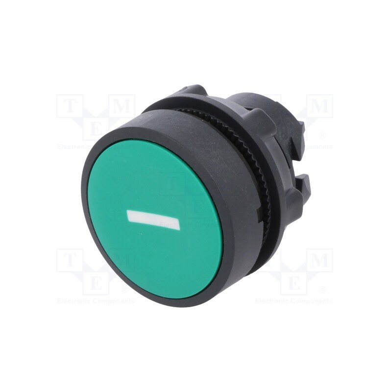 1 pcs x SCHNEIDER ELECTRIC - ZB5AA331 - Switch: push-button, 22mm, Stabl.pos: 1, green, none, IP66, flat