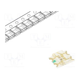 5 pcs x REFOND - RF-P3S155TS-B53 - LED, SMD, 1206, yellow-green/orange, 3.2x2.7x0.7mm, 140°, 20mA