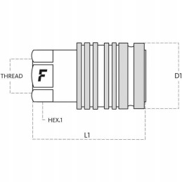 Quick connector 1 2 bsp socket internal thread