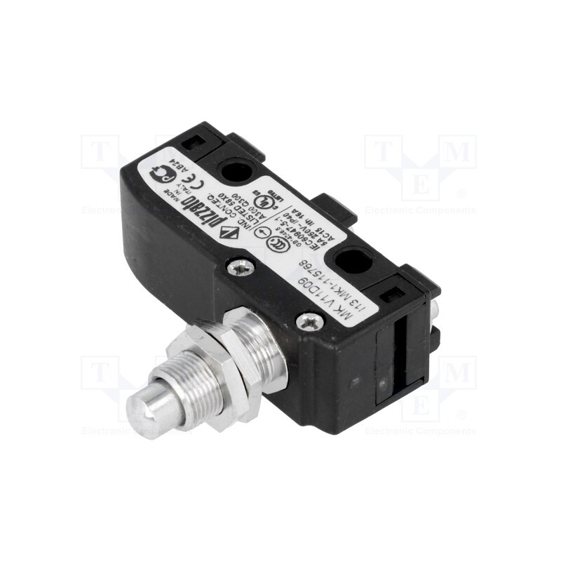 1 pcs x PIZZATO ELETTRICA - MK V11D09 - Microswitch SNAP ACTION, 6A/250VAC, 5A/24VDC, with pin, SPDT