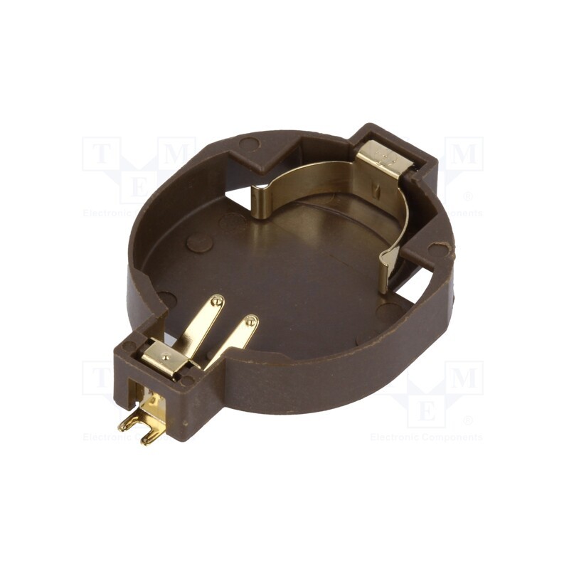 10 pcs x CONNFLY - DS1092-13-N8S - Socket, CR2032,DL2032, Batt.no: 1, horizontal,SMT, H: 5.4mm, black