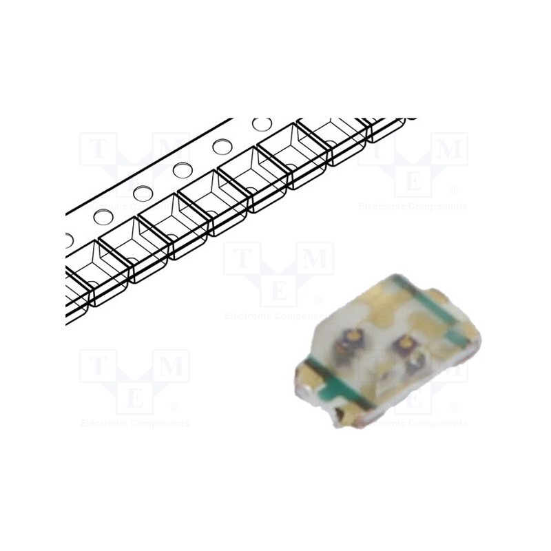 5 pcs x LITEON - LTST-C295KGKRKT - LED, SMD, 0603, red/green, 1.6x0.8x0.55mm, 130°, 2÷2.4/2÷2.4V, 20mA