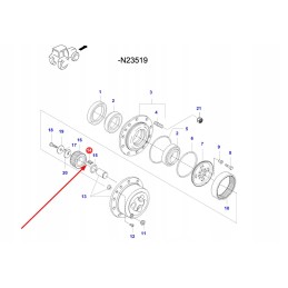 V34053300 hub bearing needle