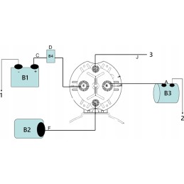 Hydraulic power supply starter 12v 200a
