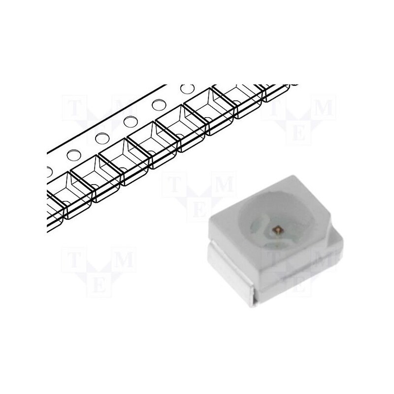 5 pcs x OPTOFLASH - OF-SMD3528RL - LED, SMD, 3528,PLCC2, red, 160÷350mcd, 3.5x2.8x1.4mm, 120°, 20mA