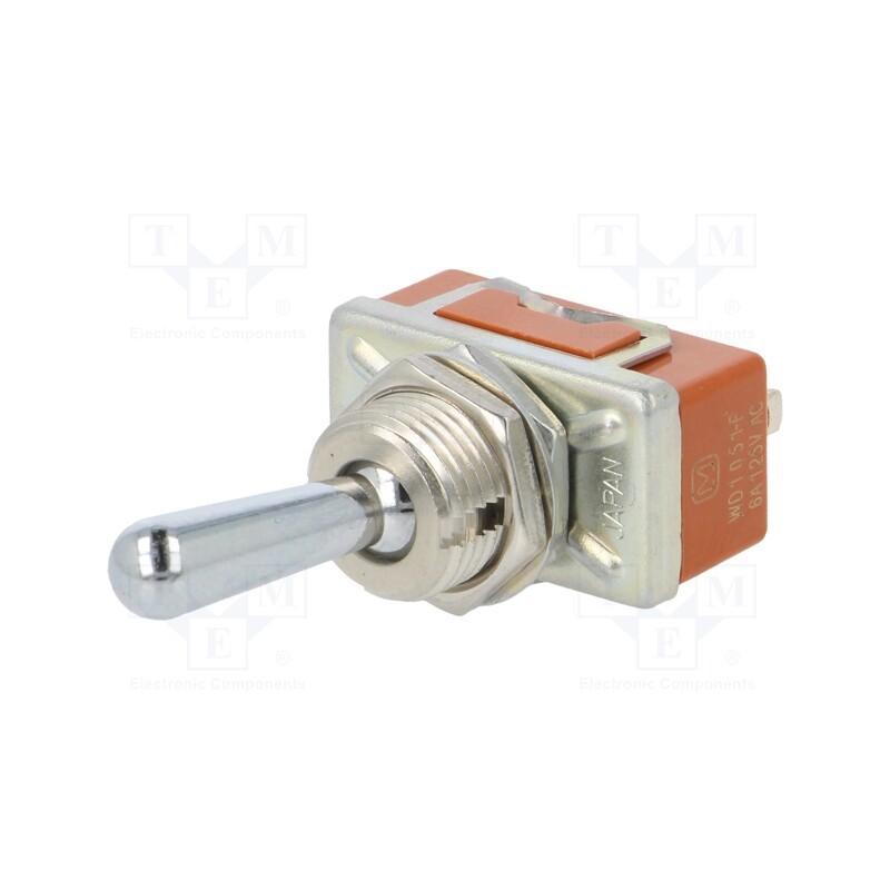 1 pcs x PANASONIC - T106AFJ - Switch: toggle, Pos: 2, SPST, ON-OFF, 6A/125VAC, 6A/30VDC, -25÷70°C