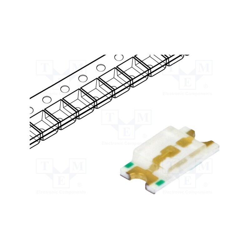 5 pcs x WAH WANG HOLDING - WW-GIS170TS-G - LED, SMD, 0805, green, 385÷845mcd, 2x1.25x0.7mm, 120°, 2.8÷3.6V