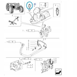 Pressure sensor case new holland 82028130 cnh