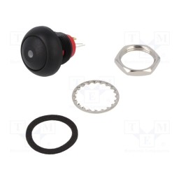 1 pcs x KNITTER-SWITCH - DPWL 1 CG-KG - Switch: push-button, Pos: 2, SPST-NO, 0.4A/32VAC, 0.125A/50VDC