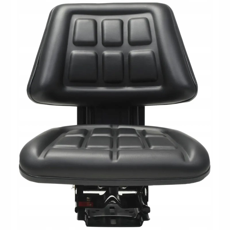 Tractor seat with suspension, black