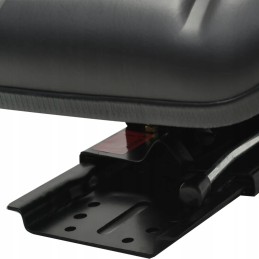 Tractor seat with suspension, black
