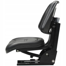 Tractor seat with suspension, black