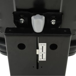 Tractor seat with suspension, black