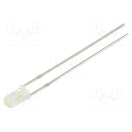 5 pcs x BRIGHTEK (EUROPE) - N0W33L36 - LED, 3mm, white cold, 8000÷16500mcd, 36°, 2.8÷3.4V, No.of term: 2