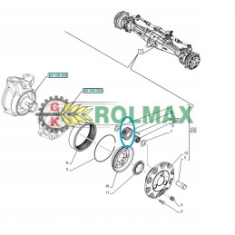 Gear wheel new holland ford fiat case 5169137