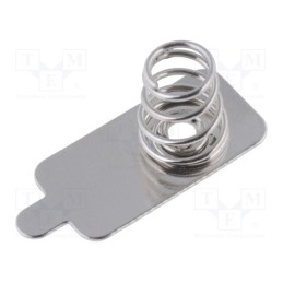 10 pcs x COMF - 403B CATHODE - Spring contact, AAA,R03, Batt.no: 1, soldered, Contacts: steel