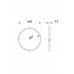 Piston ring, PTO shaft 80126095 C 385 Prima