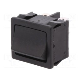 1 pcs x Marquardt - 1809.1102 - ROCKER, DP3T, Pos: 3, ON-OFF-ON, 6A/250VAC, black, IP40, none, 100mΩ