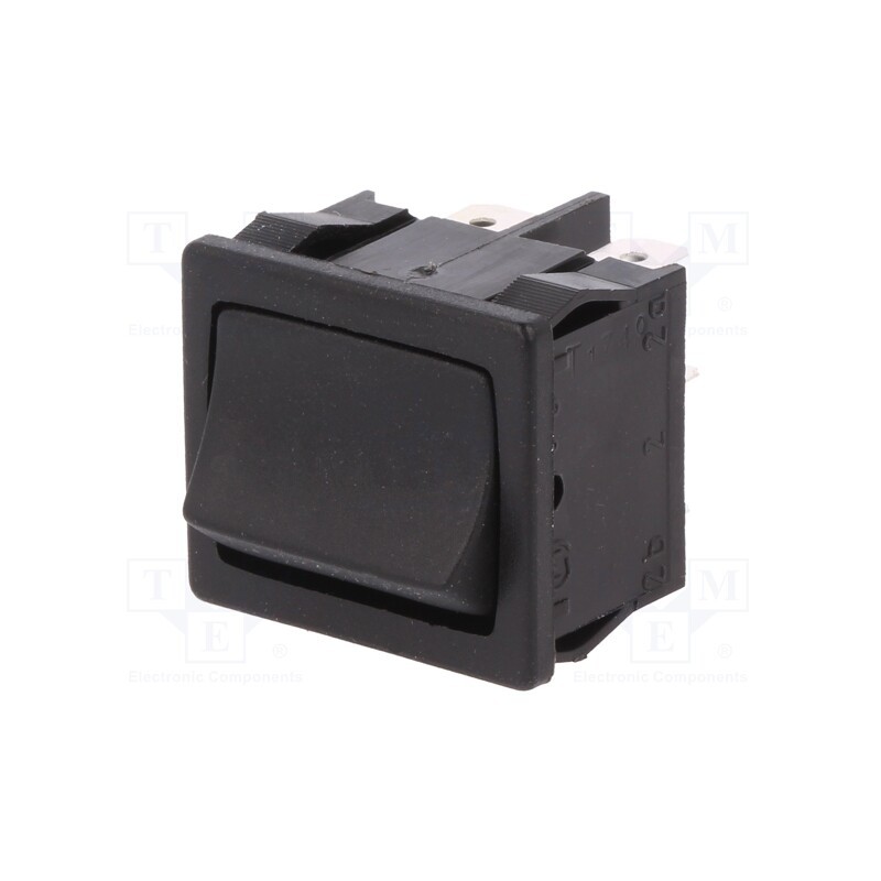 1 pcs x Marquardt - 1809.1102 - ROCKER, DP3T, Pos: 3, ON-OFF-ON, 6A/250VAC, black, IP40, none, 100mΩ