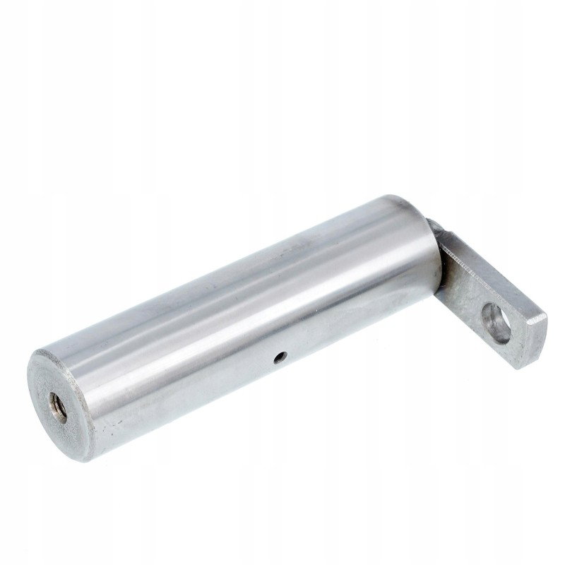 Steering cylinder pin with welded plate